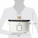 4Qt Slow Cooker with Touch-Activated Display - White Icing
