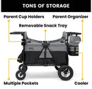 Jeep Wrangler Deluxe 4 Seater Stroller Wagon - Grey