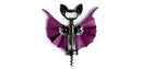 Bat-Shaped Corkscrew and Bottle Opener - Black/Purple