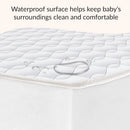 Breathable Full-Size Firm Foam Crib & Toddler Mattress - White