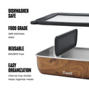 Stainless Steel Bento Box Teakwood