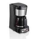 5 Cup Programmable Coffee Maker with Clock and Glass Carafe