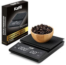Espresso Scale with Timer: Best Coffee Accessories, Metal & Plastic, Black, Lifetime Warranty