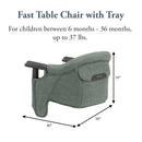 Fast Table Chair & Tray - Pine Green Melange