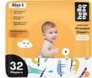 Baby Diapers Size 1 - Sleepy Sloths