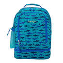 2-in-1 17" Backpack & Insulated Lunch Bag - Shark