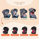 Cover Me 4-in-1 Infant Toddler Convertible Car Seat - Stormy Gray