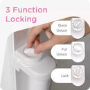 55 in. W X 33 in. H Indoor/Outdoor Retractable Baby Gate - White
