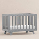 Hudson 3-in-1 Convertible Crib with Toddler Rail - Gray