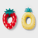 Strawberry and Pineapple Water Floats and Inflatables - Ideal for Kids