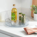 11" Low Plastic Lazy Susan Turntable - Clear