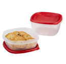 Food Storage Containers with Easy Find Lids - Red