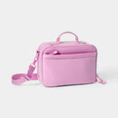 Faux Neoprene Lunch Tote - Pink