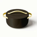 Ceramic Dutch Oven Pot with Lid (6.5 qt, 10.5") - Black