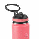 24oz Insulated Water Bottles - White / Coral