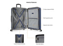 Hardside Spinner Luggage Set with USB Port - Navy