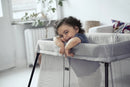 Travel Crib and Fitted Sheet Bundle Pack - Light Silver