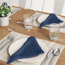 4pk Cotton Easy Care Napkins - Blue