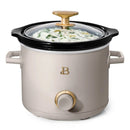 2 Qt Manual Slow Cooker, 2-Pack - Thyme Green and Porcini Taupe