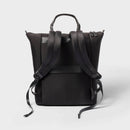 Faux Neoprene Backpack - Black