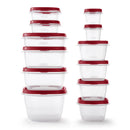 24 Piece Easy Find Lids Food Storage Containers - Racer Red