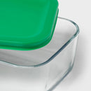 4-Piece Rectangular Glass Food Storage Container Set