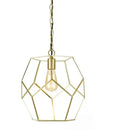 Bellini One Light Pendant In Brushed Gold