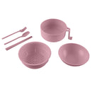 Microwaveable Ramen Bowl Set - Pink