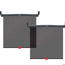Sun Safety Car Window Rollershade with Heat Alert - Black - 2pk