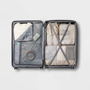 Hardside Large Checked Suitcase - Gray