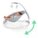 Comfort 2 Go Compact Portable Baby Swing with Music - Cuddle Lamb