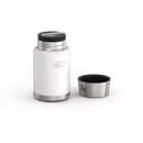 Food Storage Jar with Spoon - White