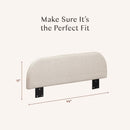 Upholstered Twin/Full Bed Guardrail - Performance Beach Eco-Weave