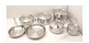 12 Piece Tri-Ply Clad Cookware Set - Silver
