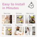 Retractable Baby Gate - Gray