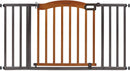 Decorative Walk-Thru Pet and Baby Gate - Pine/Slate