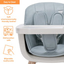 3-In-1 Convertible Wooden High Chair - Blue