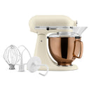 5 Quart 10-Speed Stand Mixer with Copper Bowl - Fresh Linen