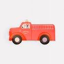 Fire Truck Disposable Plates Pack of 8 - Red