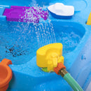 Two-Tier Blue Plastic Outdoor Water Table - Multi-color