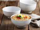 Classic 4 Piece Porcelain All Purpose Bowls - White