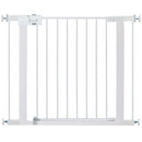 Adjustable Pressure-Mounted Walk-Through Gate - White