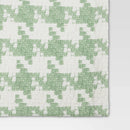 Houndstooth Table Runner - Green