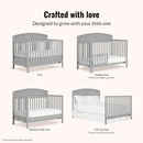 Storybrooke 5 in 1 Convertible Crib - Pebble Grey