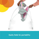 Portable Compact Baby Swing - Pink