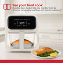 4.2 QT Digital Air Fryer Glass Basket - Off-White