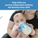 Milestones 100% Silicone Baby Bottle Handles - Light Blue