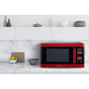 1.6 cu ft 1100W Microwave Oven - Red