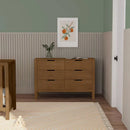 Colby 6-Drawer Double Dresser in Walnut