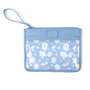Leatherette Snack Pouch Sack 2pk - Powder Blue Floral
